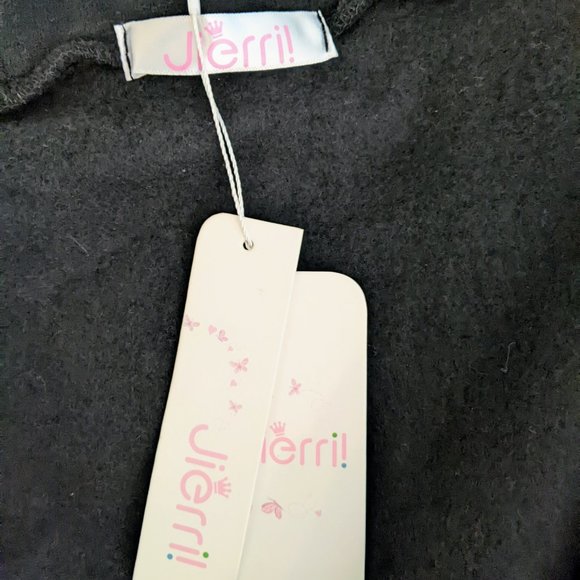 NWT Cosplay Harajuku Black Fleece Skirted Hoodie with Ears - Picture 9 of 9